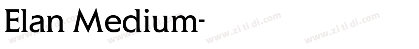 Elan Medium字体转换